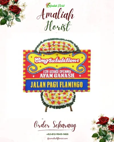 Bunga Papan Congratulation di Cisampang